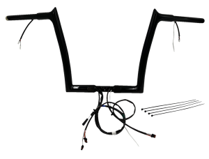 Plug & Play Ez Install 1-1/4(r) Pointed Top Handlebar Kit Black