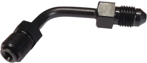 Abs Upper Brake Line Adapter Black, Black Pearl