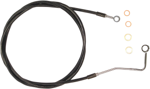 Xr Stainless Upper Brake Line Black, Chrome Oversize [+152 mm (6'')], 1, nordicamoto.ro