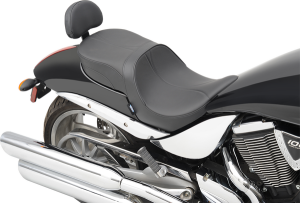 Low-profile Touring Seat With Passenger Backrest Black, 2, nordicamoto.ro