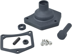 Solenoid End Cover/starter Button Black, Wrinkle, 1, nordicamoto.ro