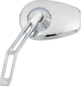 Micro Mirror W/v2 Cut-out Stem Silver, Chrome, 2, nordicamoto.ro