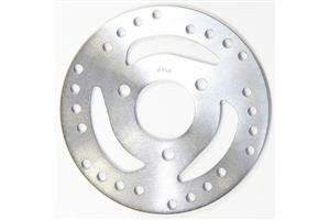Round D-series Fixed Offroad Brake Rotor Silver, Stainless Steel, Zinc
