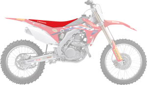 Replica Team Seat Cover Red, 2, nordicamoto.ro