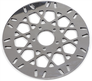 Front Brake Rotor Mesh Stainless Steel 11.5(r) Polished Stainless Steel, 2, nordicamoto.ro