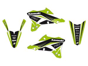 Graphics Kit With Seat Cover Black, Green