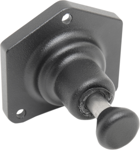 Solenoid End Cover With Starter Button Black