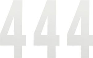 Standard Numbers White, 3, nordicamoto.ro