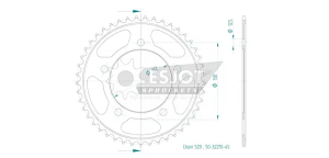 Pinion standard spate 520 negru, 2, nordicamoto.ro