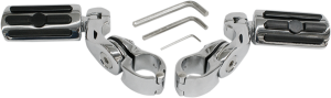 Highway Pegs With Mount Set Kit Black