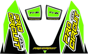 Ti-6 Exhaust Decals Green