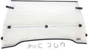 Full Folding Windshield Clear