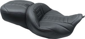 One-piece Deluxe Touring Seat With Removable Backrest Option Black, 1, nordicamoto.ro