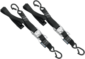 1-1/2(r) Ratchet Tie-downs Black