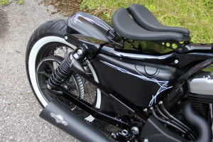 Rear Fender Old School Black, 4, nordicamoto.ro