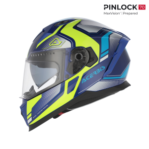 Casca Acerbis X-Way Graphic Blue/Yellow