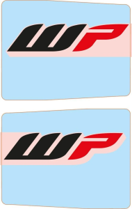 Set stickere protectie furca WP White