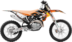 Trophy Graphic Kit Yellow, White, Black, Orange