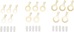 Eyelet Terminal Set Silver, 1, nordicamoto.ro