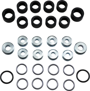 MOOSE RACING Rear Suspension Bushing Kit Black, Chrome