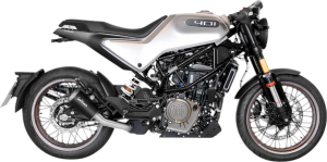 Tobă de eșapament LeoVince LV-10 Full Black Slip-On pentru Husqvarna Svartpilen 401 / Vitpilen 401, nordicamoto.ro