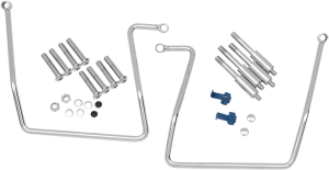 Chrome Saddlebag Support Brackets Silver