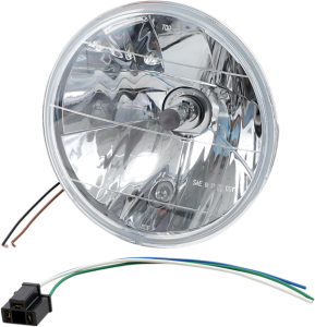 7(r) Headlight With Running Light Chrome