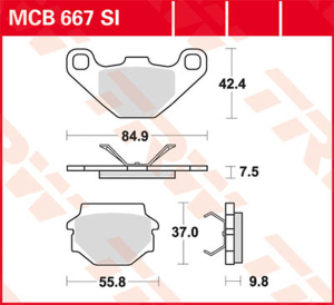Si Series Sindered Off-road Brake Pads