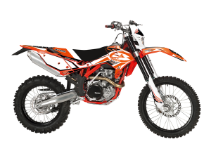Graphics Kit With Seat Cover Black, Orange, 2, nordicamoto.ro