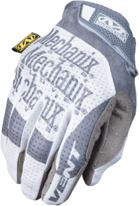 Specialty Vented Gloves Gray, White