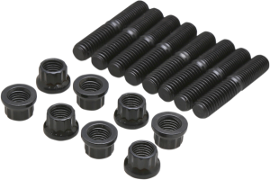 Rocker Arm Shaft Stud & Nut Kit Black, 1, nordicamoto.ro
