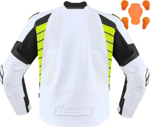 Geaca Piele Icon Hypersport 2 Prime™ White XL, 3, nordicamoto.ro