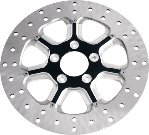 Two-piece Brake Rotor Black, Silver, Matte, 1, nordicamoto.ro