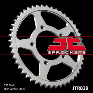 Induction Hardened Black Zinc Finish Rear Sprocket Black, Zinc