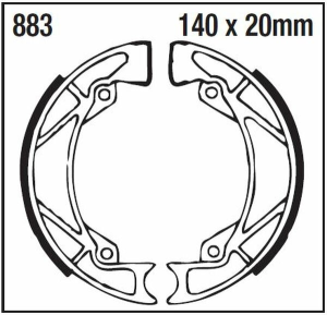 Standard Brake Shoes, 2, nordicamoto.ro