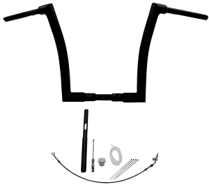 1-1/2(r) Ez Install Flat Top Handlebar Kit Black, 2, nordicamoto.ro