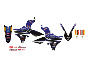 Blackbird Racing Replica Factory Team Yamaha 2022 Graphics Kit Black, Blue, 2, nordicamoto.ro