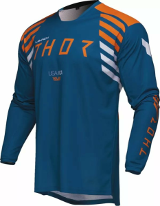 Tricou Enduro Thor Launchmode Zone Blue