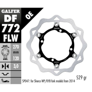 Disc frana fata Sherco SX 2.5 F/SE 2.5 Galfer Floating Grooved