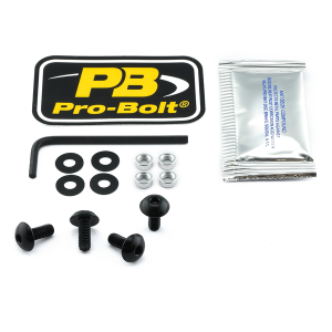 Screen Bolt Aluminium Black