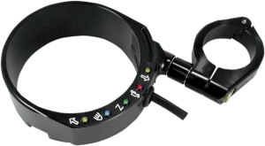 Speedometer Relocation Bracket With Easy Mount Clamp Black, Anodized, 1, nordicamoto.ro