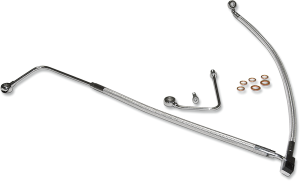 Designer Series Dot Front Lower Brake Line Kit Chrome, Sterling Chromite® Ii, 1, nordicamoto.ro