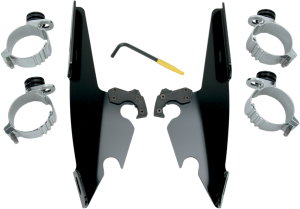Fats/slim Windshield  Trigger-lock Complete Mount Kit Black, 2, nordicamoto.ro