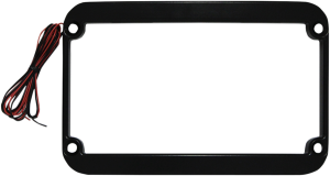 The One Rear Fender Lighted License Frame Black, 1, nordicamoto.ro