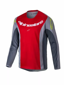 Tricou Copii Alpinestars Racer Melt Gray/Red