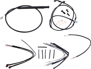 Jail Bar Cable Kit Black, 1, nordicamoto.ro