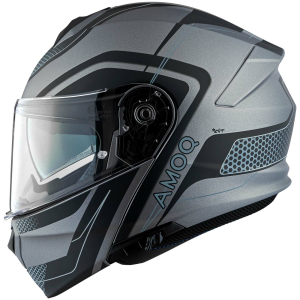 AMOQ Helmet MI100 Porto black/grey S, nordicamoto.ro