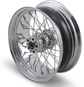 Laced 40-80 Spoke Wheel Assembly Silver