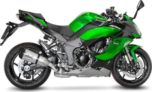Tobă de eșapament LeoVince Factory S Titanium Slip-On pentru Kawasaki, 3, nordicamoto.ro