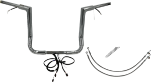 Plug & Play Ez Install 1-1/2(r) Flat Top Handlebar Kit Silver, 1, nordicamoto.ro